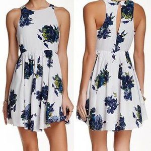 Free People Flutter By Floral Keyhole Cut Out Dress 4